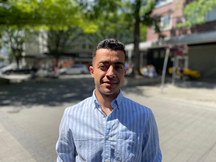 Portrait of Hamza Abu Howidy  - Bildrechte bei S. Fischer Verlage, mit Judith Poppe