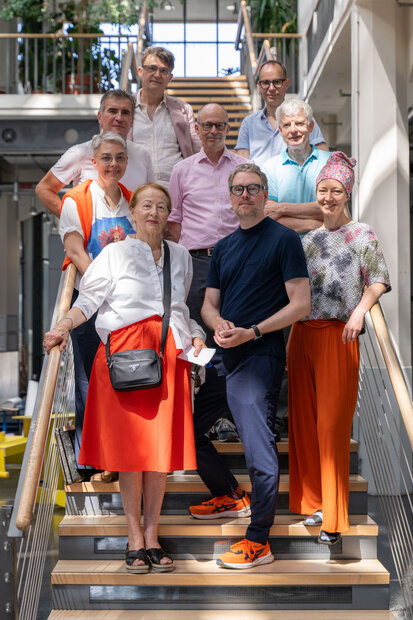 Gruppenfoto Jury und Rektorat/HfG Rundgang 2026