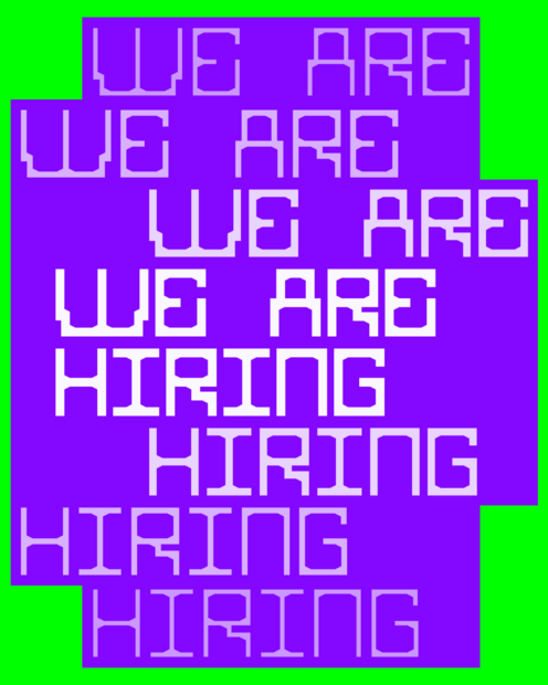 We are hiring Visual