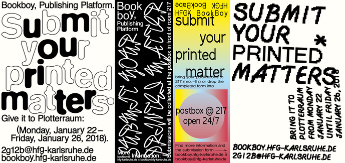 Collection of posters created to advertise Book Boy’s mission.