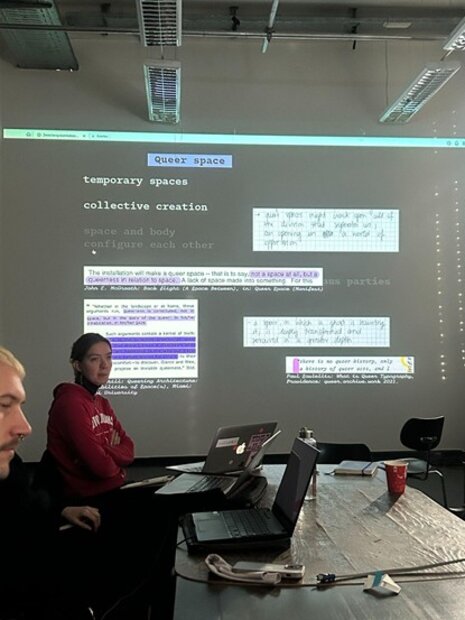 Documentation of seminar session HfG Karlsruhe, 2025–26. Photo: Paul Bailey